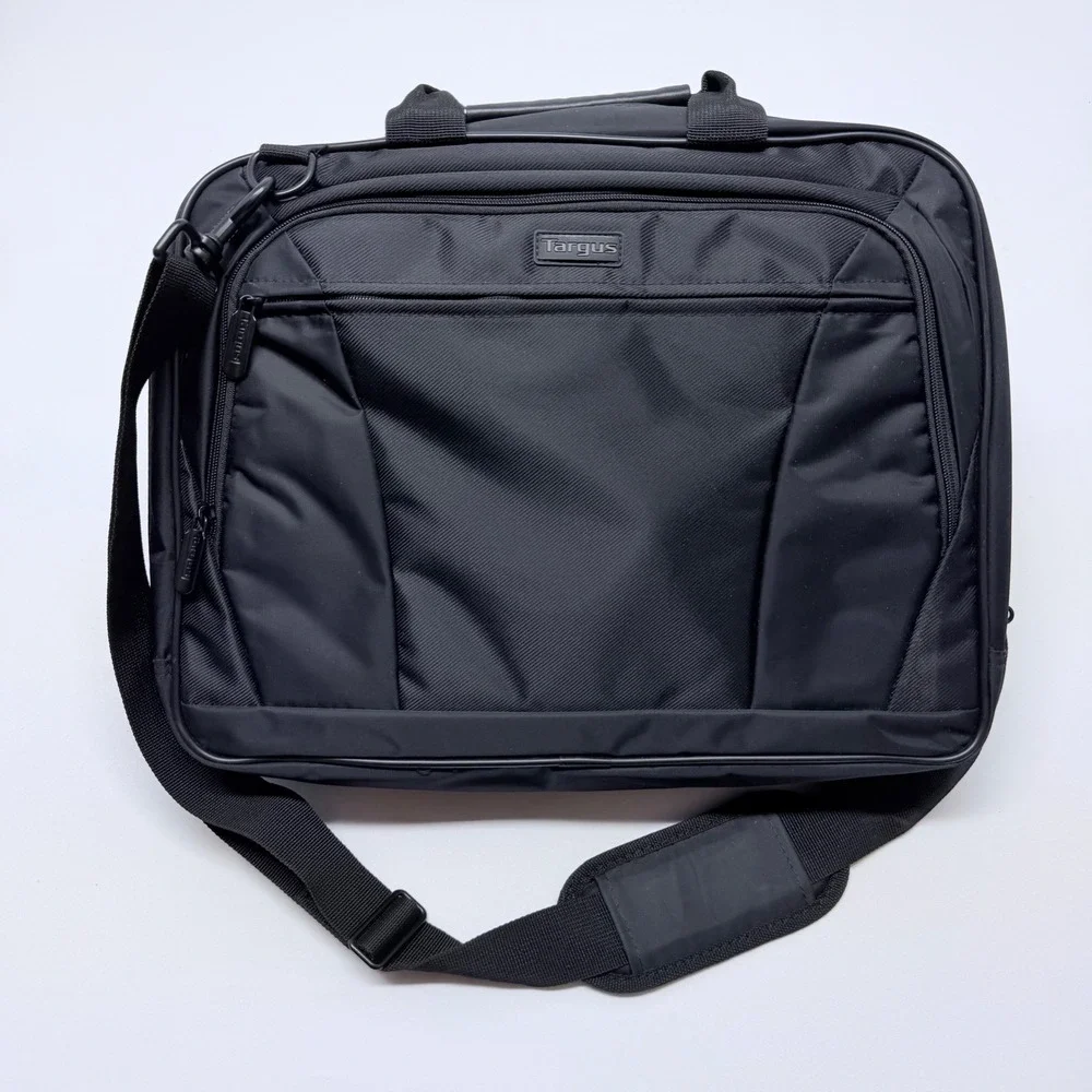 Targus Black Laptop Bag Briefcase Messenger Bag with Shoulder Strap